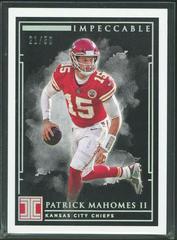 Patrick Mahomes II Football Cards 2019 Panini Impeccable Prices