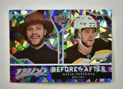 David Pastrnak Hockey Cards 2021 Upper Deck MVP Before and After Prices