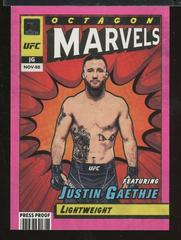 Justin Gaethje [Press Proof] Ufc Cards 2022 Panini Donruss UFC Octagon Marvels Prices