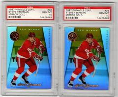 Steve Yzerman [Mirror Gold] #38 Hockey Cards 1997 Pinnacle Certified Prices
