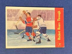 Rocket Roars Through #72 Hockey Cards 1955 Parkhurst Prices