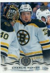 Charlie McAvoy [Clear Cut] Hockey Cards 2018 Upper Deck Prices