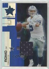 Tony Romo [Sapphire] Football Cards 2007 Leaf Rookies & Stars Longevity Prices