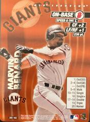 Marvin Benard #369 Baseball Cards 2001 MLB Showdown Prices
