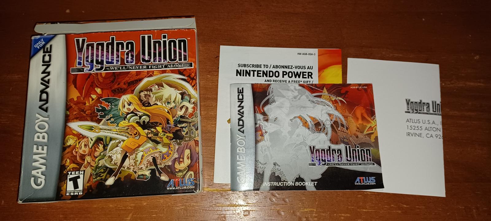 Yggdra Union | Box and Manual only | GameBoy Advance