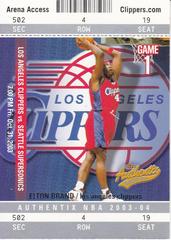Elton Brand Basketball Cards 2003 Fleer Authentix Prices