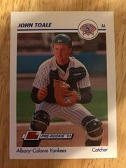 John Toale #21 Baseball Cards 1991 Impel Line Drive Pre Rookie AA Prices