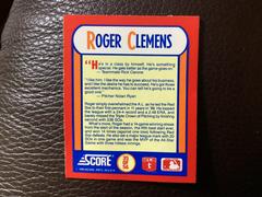 Roger Clemens Baseball Cards 1990 Score Magic Motion Trivia Prices