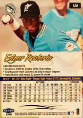 Rear | Edgar Renteria Baseball Cards 1998 Ultra