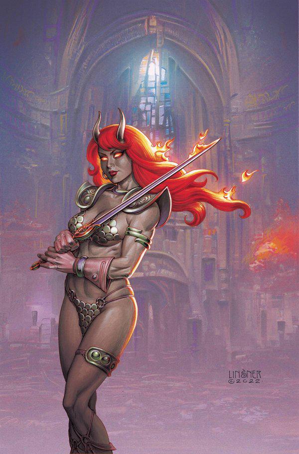 Red Sonja / Hell Sonja [Linsner Virgin] #2 (2023) Comic Books Red Sonja / Hell Sonja