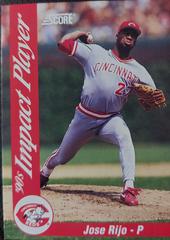 Jose Rijo #83 Baseball Cards 1992 Score Impact Players Prices