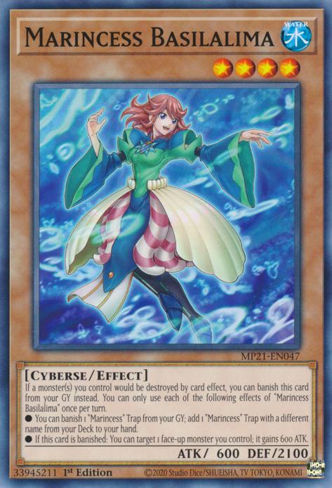 Marincess Basilalima MP21-EN047 YuGiOh 2021 Tin of Ancient Battles Mega Pack