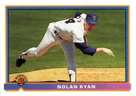 Nolan Ryan #280 Baseball Cards 1991 Bowman