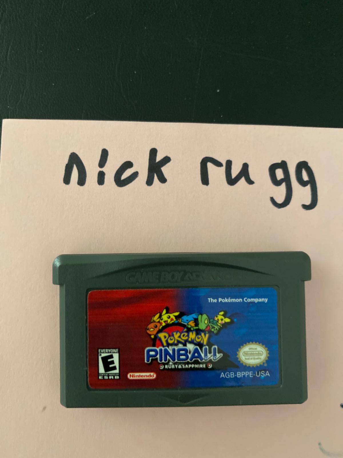 Pokemon Pinball Ruby and Sapphire Item only GameBoy Advance