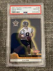 Drew Brees [Gold] Football Cards 2001 Pacific Vanguard Prices
