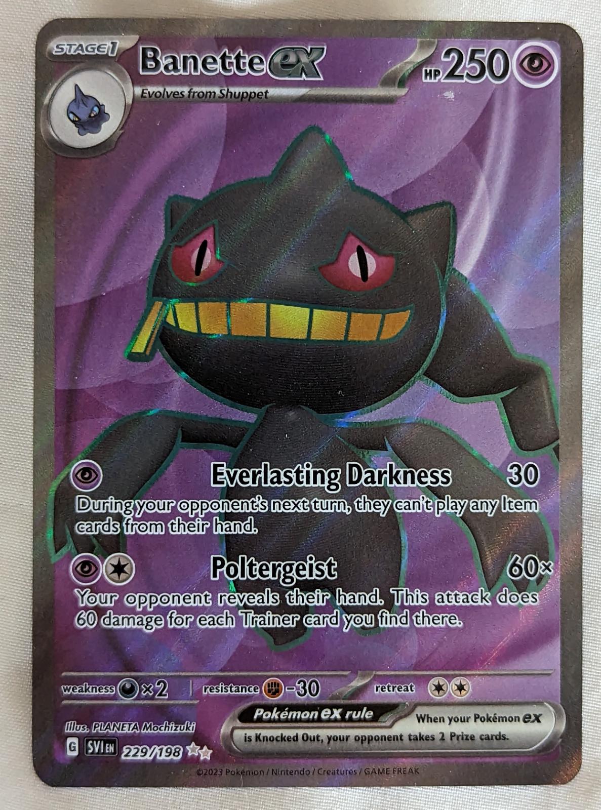 Banette Ex Ungraded Pokemon Scarlet Violet