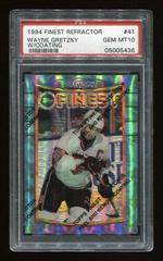 Wayne Gretzky [Refractor w/ Coating] Hockey Cards 1994 Finest Prices
