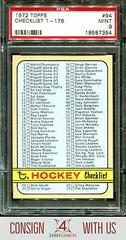 Checklist 1-176 #94 Hockey Cards 1972 Topps Prices
