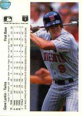 Reverse | Gene Larkin [misplaced hologram] Baseball Cards 1990 Upper Deck