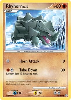 Rhyhorn #95 Pokemon Diamond & Pearl