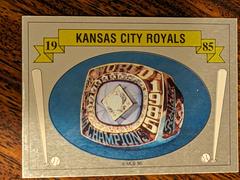 Kansas City Royals 1985 Baseball Cards 1990 Panini Stickers Prices
