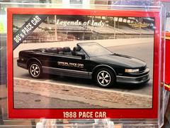 1988 Pace Car #55 Racing Cards 1992 Legends of Indy Prices