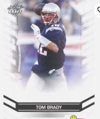 Tom Brady #12 Football Cards 2016 Leaf Draft Prices