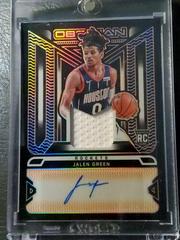 Jalen Green [Orange] Basketball Cards 2021 Panini Obsidian Rookie Jersey Ink Autographs Prices