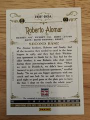 Back | Roberto Alomar Baseball Cards 2013 Panini Cooperstown Signatures