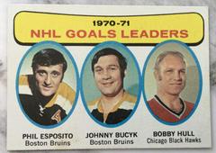 Goal Leaders [Esposito, Bucyk, Hull] Hockey Cards 1971 Topps Prices