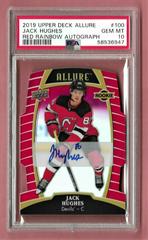 Jack Hughes [Red Rainbow Autograph] Hockey Cards 2019 Upper Deck Allure Prices