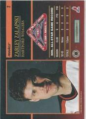 Card Back | Zarley Zalapski Hockey Cards 1993 Pinnacle All Stars