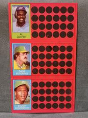 Al Oliver, Dave Revering, Ricky Henderson #4, 22, 39 Baseball Cards 1981 Topps Scratch Offs Prices