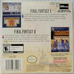Box Back | Final Fantasy I & II Dawn of Souls GameBoy Advance