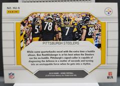 Back Of Card | Pittsburgh Steelers Football Cards 2019 Panini Score Huddle Up