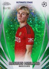 Rasmus Hojlund [Green] #USC-47 Soccer Cards 2023 Topps UEFA Club Ultimate Stage Prices