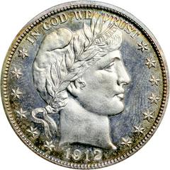 1912 [PROOF] Coins Barber Half Dollar Prices