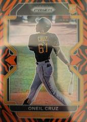 Oneil Cruz [Tiger Stripe Prizm] Baseball Cards 2022 Panini Prizm Prices