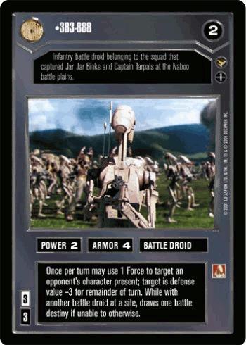 3B3-888 [Limited] Star Wars CCG Theed Palace