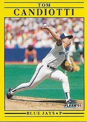 Tom Candiotti Baseball Cards 1991 Fleer Update Prices