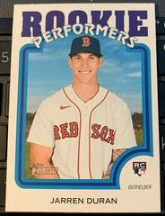 Jarren Duran #RP-3 Baseball Cards 2022 Topps Heritage Rookie Performers Prices