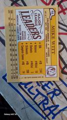 Back  | Mike Witt Baseball Cards 1987 Topps Mini League Leaders