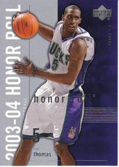 Tim Thomas Basketball Cards 2003 Upper Deck Honor Roll Prices