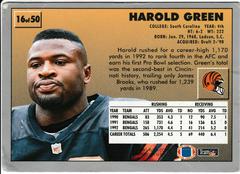Back | Harold Green Football Cards 1993 Fleer Fruit O Loom
