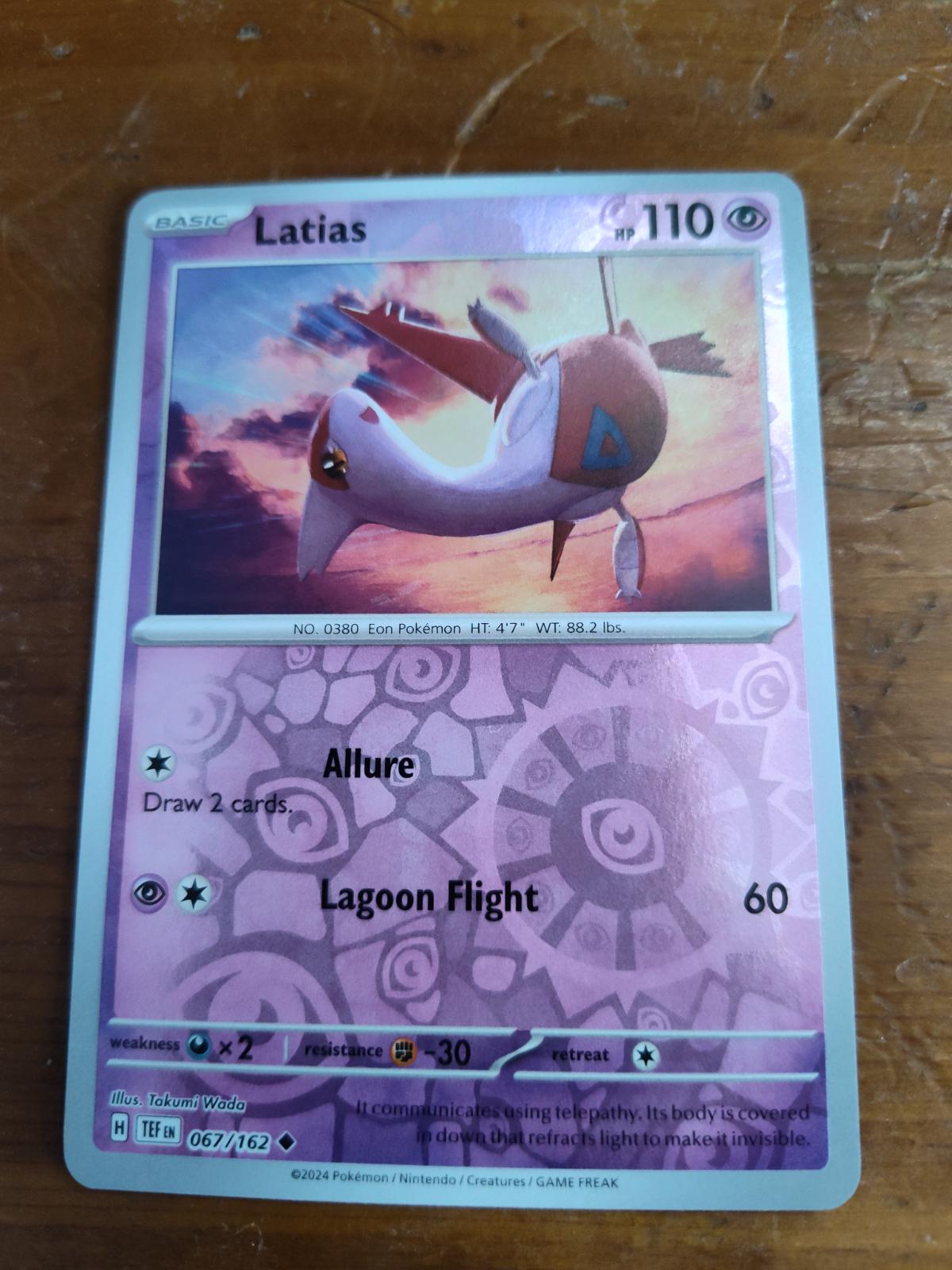 Outlet Pokémon Latías #11 Holo