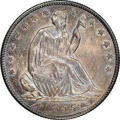 1855 [ARROWS PROOF] Coins Seated Liberty Half Dollar Prices