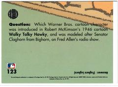 Back | Chicken Wing Ding Baseball Cards 1991 Upper Deck Comic Ball 2
