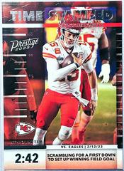 Patrick Mahomes II #TS-3 Football Cards 2023 Panini Prestige Time Stamped Prices