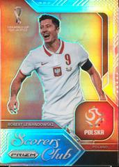 Robert Lewandowski [Silver] #9 Soccer Cards 2022 Panini Prizm World Cup Scorers Club Prices