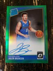 Jalen Brunson [Autograph Green] #179 Basketball Cards 2018 Panini Donruss Optic Prices
